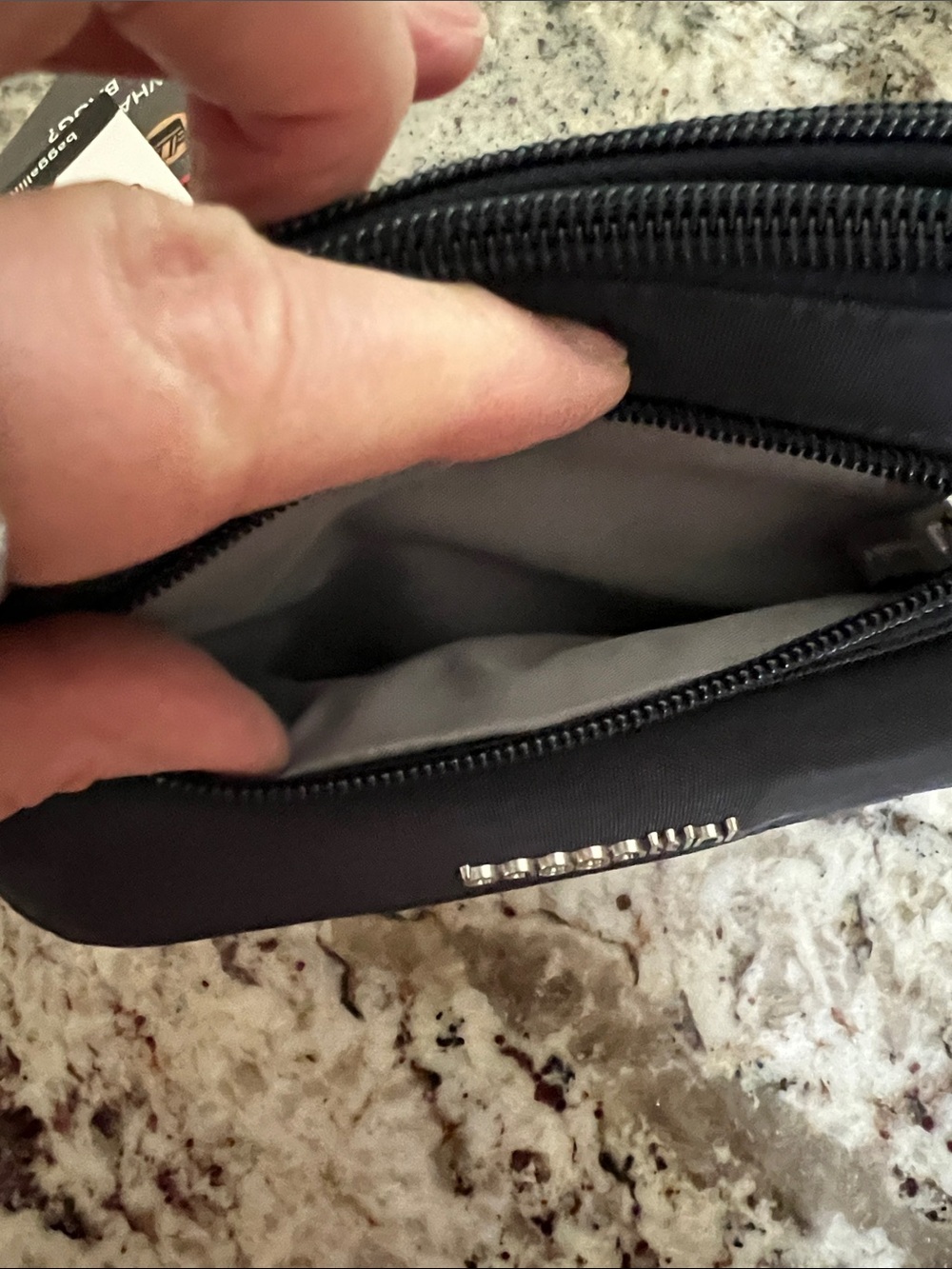 Baggallini Navy Convertible Crossbody Pouch - Picture 3 of 8